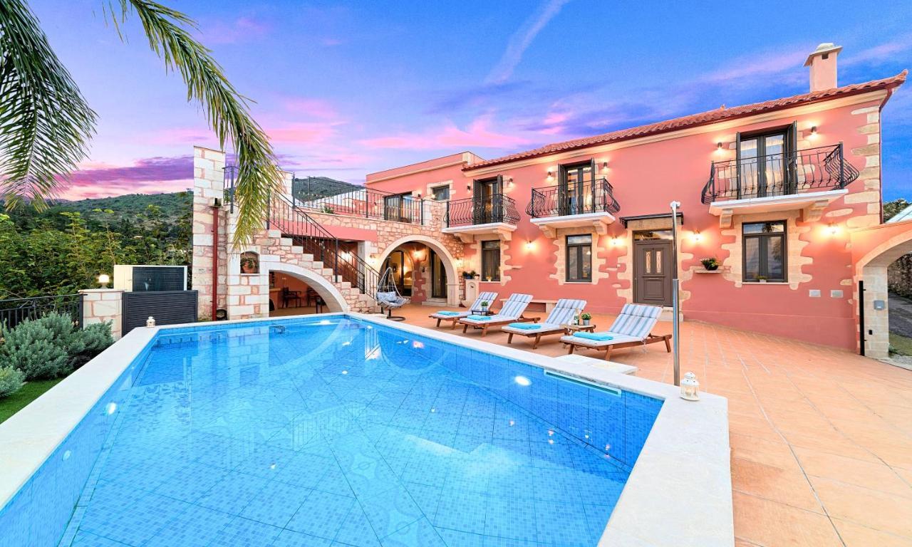 Steve Kois Villa Heated Pool Chania  ภายนอก รูปภาพ