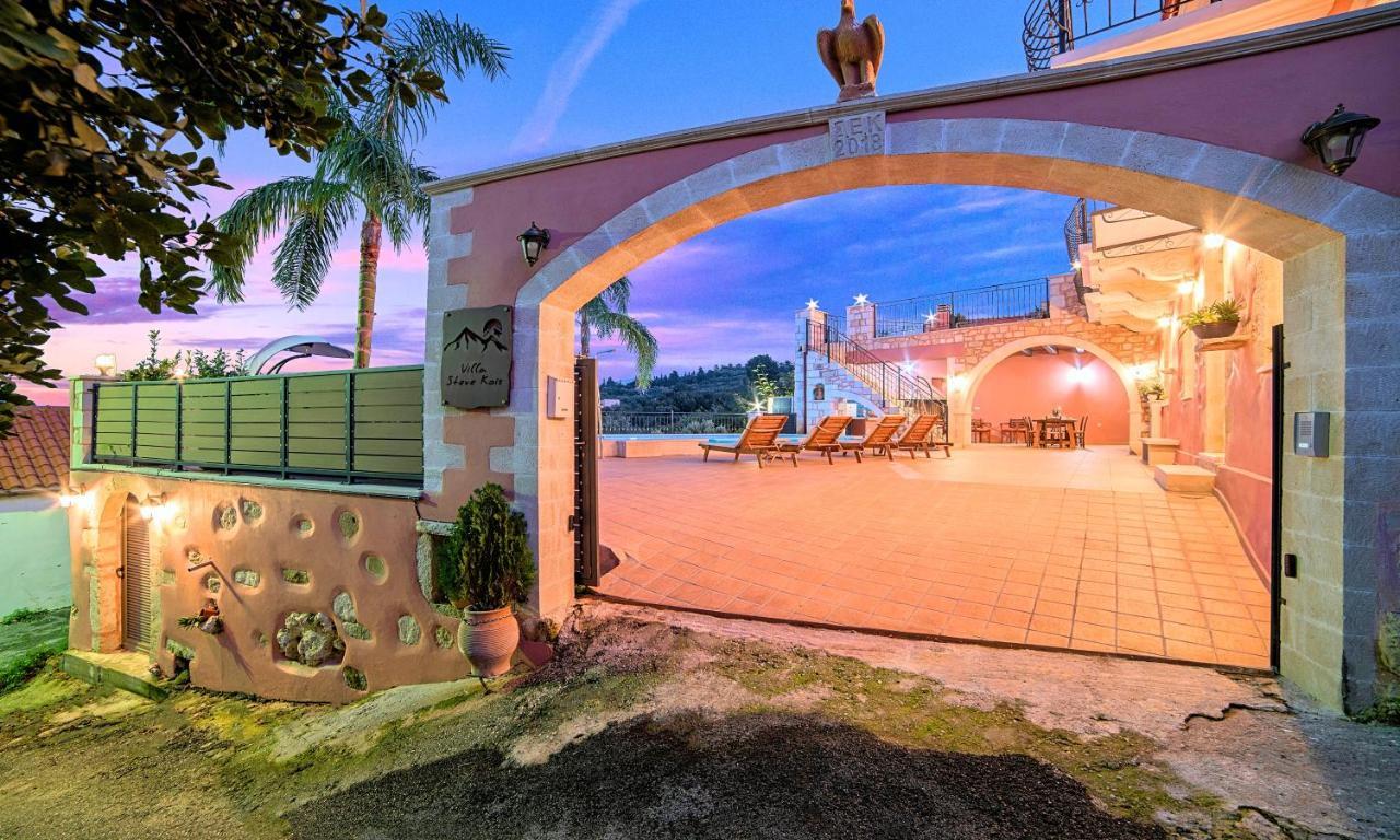 Steve Kois Villa Heated Pool Chania  ภายนอก รูปภาพ